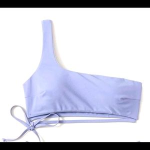 One shoulder bikini swimsuit set